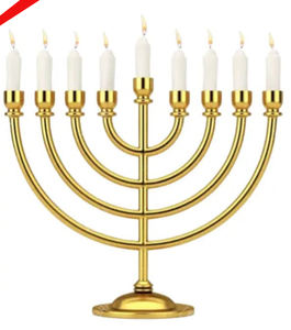 2025 Handmade Religious Brass Menorah 7 Branch <b>Candle</b> <b>Holder</b> For Festival Wedding - Product Image 4