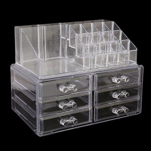 Acrylic Cosmetic <b>Makeup</b> Organizer Storage <b>Box</b> - White - Product Image 3