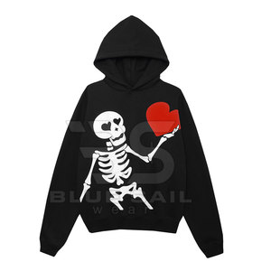 เสื้อฮู้ดพิมพ์ลายพัฟสำหรับผู้ชายเสื้อฮู้ดลำลอง - Product Image 2