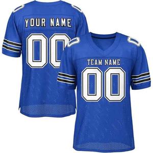 Uniforme de Fútbol Americano Personalizado, Camiseta de Rugby Deportiva de Malla, Camiseta de Fútbol Americano con Cuello en V, Nombre del Equipo Personalizado - Product Image 1