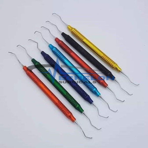 Juego de Curetas Gracey de 7 Piezas, Multicolor, Acero Inoxidable, Fuente de Alimentación Manual, Instrumentos Dentales, CE - Product Image 2