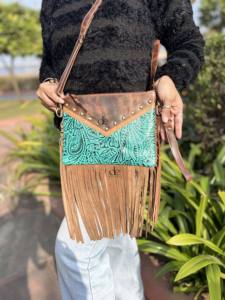 Sac à bandoulière en cuir véritable avec franges, style bohème, pour femmes, multi-usages, nouveau design 2026 - Product Image 4