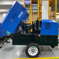 Moteur de compresseur d'air à vis Diesel Portable 60KW 185 CFM 30/60/80 gallons réservoirs énergie extraction moteur 8/10/15/17/18/20 Bar