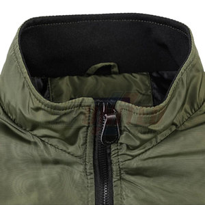 แจ็กเก็ตบอมเบอร์ลำลองของผู้ชายปกตั้งและซิปด้านหน้าดีไซน์ทันสมัย - Product Image 3
