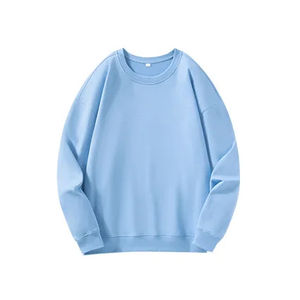 Customized Cotton Yarn Knitted Long Sleeve Crew Neck Sweatshirt Embroidered Logo Men's Hoodies Workwear for Casual <b>Business</b> - Product Image 4