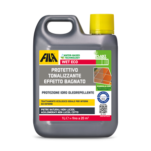 WET ECO Scellant pour pierre non polie à base de plantes, aspect mouillé, écologique, revêtement liquide à base d'eau, teinture terracotta, anti-taches, anti-salissures - Product Image 1