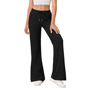 Pantalons de survêtement évasés confortables et élégants pour femmes, design respirant et doux pour la peau, produit incroyable, pantalons de survêtement évasés pour femmes - Product Image 5