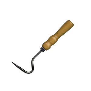 Pic à sabot en métal avec manche en bois pour l'entretien des chevaux Pic à sabots robuste Outil de nettoyage pour chevaux Pic à sabot avec prise confortable - Product Image 3