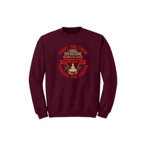 Sweat-shirt en coton mélangé Bouddha Thèmes Imprimer 12 options de couleur Style décontracté 260-280 GSM Placement de conception personnalisable pour l'hiver - Product Image 1