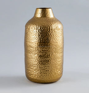 Florero de mesa de Metal medio martillado dorado moderno de estilo de vida ambiental florero decorativo de alta calidad para el hogar para sala de estar - Product Image 2