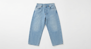 Women High Waist Wide Leg Jeans Barrel Fit Denim <b>Trousers</b> <b>Light</b> Blue Casual Pants - Product Image 4