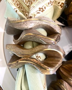 High Quality Resin Napkin <b>Rings</b> Fancy Design Pure <b>Indian</b> Resin Napkin <b>Ring</b> Holder For Wedding Hot Selling - Product Image 4