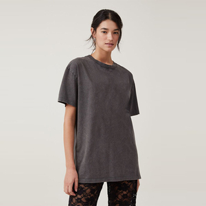 Camisetas de Verano para Mujer, Diseño Nuevo, Lavado Ácido, Talla Personalizable, Corte Regular, Ecológicas, 100% Algodón, Lisas y Modernas - Product Image 6