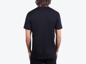 Camiseta de Algodón Premium para Hombre, 100% Algodón Peinado Anillado, Cuello Redondo, Ligera, Lisa, para Personalización de Marca, Negra - Product Image 3