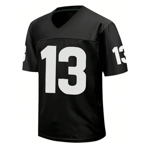 Custom Made Luxury Streetwear Oversized V Neck Soccer Cropped Boxy Cropped T Shirt Mesh <b>Football</b> Jersey for Men - Product Image 1