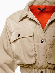 Blouson bomber matelassé à deux poches sur le devant, personnalisé pour femmes - Product Image 4