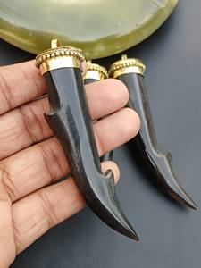 สร้อยคอเขาควายธรรมชาติอันน่าทึ่งชุดเครื่องประดับแฟชั่นสร้อยคอจี้เขาช่างฝีมือสำหรับผู้หญิง - Product Image 6