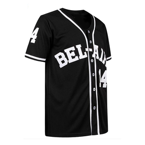 Maillot de baseball en gros personnalisé votre nom Logo hommes adultes femmes impression numérique respirant 100% polyester chemises de sport - Product Image 5