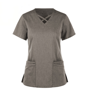 Custom logo Casual Wear Short Sleeve Long Sleeve Hospital Uniform <b>Scrubs</b> Work Wear Dental Medical White Nurse Uniform <b>Scrub</b> <b>Set</b> - Product Image 3
