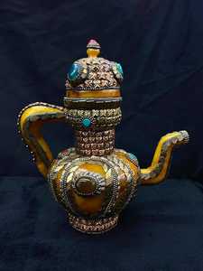 Resina epoxi ecológica pulida de gama alta Dallah mango decorativo de cafetera árabe para Ramadán estilo de hogar regalo de lujo - Product Image 4