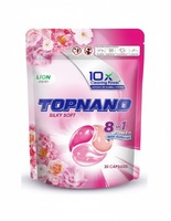 Deterjen Pakaian Top Capsules 20 Pod Cuci 240g Ramah Lingkungan Penghilang Noda Pelembut Pakaian Aroma Tahan Lama 15-30%