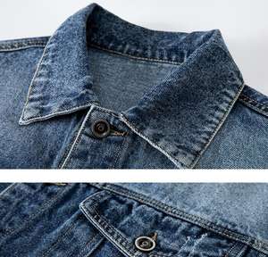 Custom logo Denim <b>Jacket</b> Autumn New Fashion Casual <b>Men's</b> <b>Jacket</b> Cotton Fashion Trend Style <b>Cargo</b> Denim <b>Jacket</b> DDP Shipping - Product Image 3