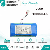 Paquete de Baterías Recargables 18650 7.4V 1500mAh para Mini Impresora Fotográfica Portátil, Iones de Litio, Suministro Directo de Fábrica OEM al por Mayor