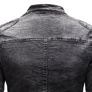 100% Cotton Denim <b>Jackets</b> <b>Men</b> Casual Solid Color Pocket <b>Thin</b> <b>Jacket</b> For <b>Men</b> Style High Quality <b>Men</b> Clothing Denim <b>Jacket</b> - Product Image 6