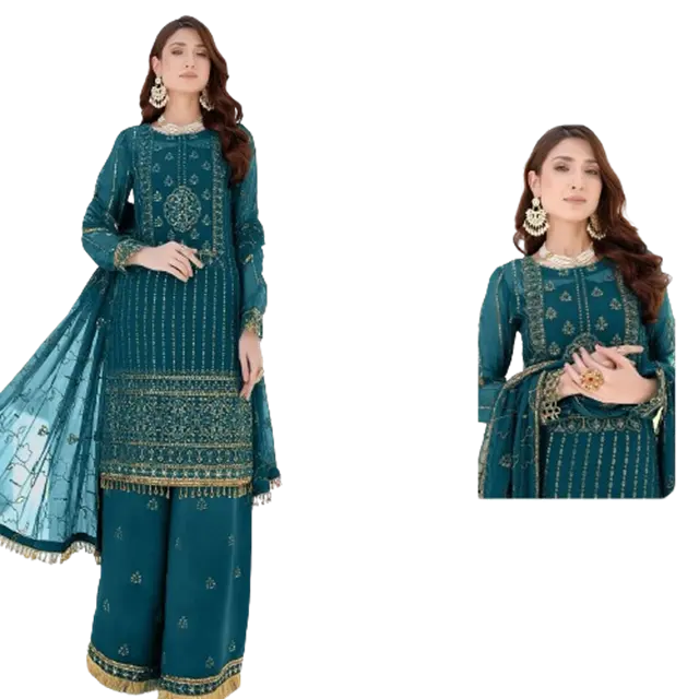 Top Pakistan Salwar Kameez cocok untuk pakaian pernikahan tersedia harga grosir salwar kameez wanita Pakistan Gaun