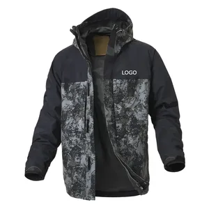 2024 gros imperméable extérieur veste hommes classique coupe-vent randonnée Camping camouflage veste léger manteau pour hommes