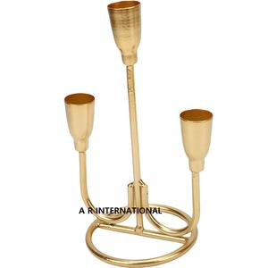 Unique 3-Arm Iron Candlestick <b>Holder</b> Metal <b>Wire</b> Decorative <b>Holder</b> for Birthday Easter Valentine's Day Christmas Gifting Decor - Product Image 3