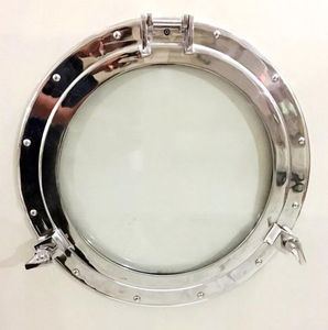 Elegante artículo para decoración del hogar: Diseño de ojo de buey de cristal para pared, ojo de buey náutico, decoración marítima para pared - Ventana - Product Image 1