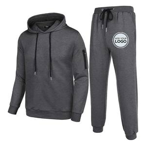 Survêtements imprimés pour hommes ensembles 2 pièces pull-over pantalon à capuche survêtement athlétique jogging polyester/coton tenues décontractées - Product Image 5