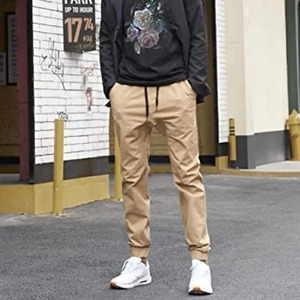 Pantalons pour hommes Pantalons délavés de couleur pour hommes Streetwear Nouveaux pantalons en coton et lin pour hommes Pantalons d'été respirants en lin de couleur unie - Product Image 3