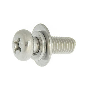 Boulon à vis de machine en acier inoxydable M2-M12 personnalisé de 10mm pour extrudeuse de forage JIS Rondelle captive Métrique en vrac M3 M4 M8 Outil - Product Image 1