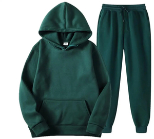 Unisex <b>Boxing</b> Training Solid Pattern 2PCS Track Suit Set Customized High Quality Cotton Fleece Eco-friendly Breathable - Product Image 3