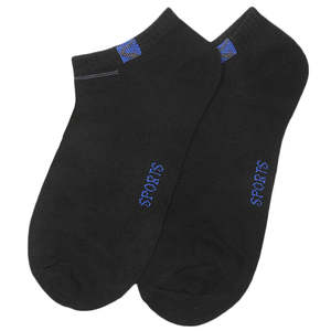 Men's <b>Ankle</b> <b>Socks</b> - <b>Black</b> - Product Image 1