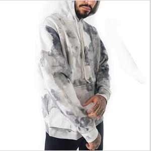 Sweats à capuche délavés à l'acide pour hommes personnalisés en gros couleur unie vierge poids lourd taille plus pas cher prix sweats à capuche délavés à l'acide pour hommes - Product Image 5