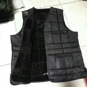 Chaleco de Cuero Genuino Reversible para Hombre, Invierno, Casual, Transpirable, Talla Grande, Personalizable, OEM, Chaleco de Cuero Perfecto - Product Image 2