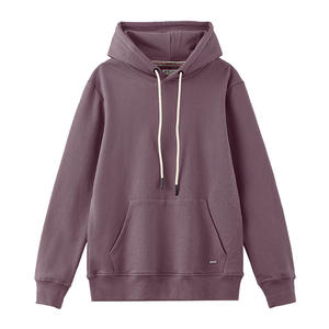 Pull à capuche en coton épais pour hommes et femmes 400G respirant Sports d'hiver tricoté Sports Loisirs Couleur unie Streetwear Front - Product Image 3