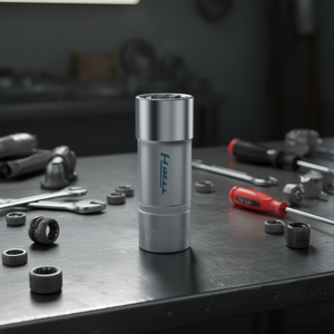 Hazet 12-Point Long Square 1/2'' <b>Socket</b> with Traction Profile and Knurling - Product Image 3