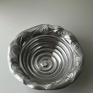 Vajilla de Diseño, Plato para Servir Hecho a Mano, Plato y Tazón para Servir Alimentos, Diseño Rústico, Decoración de Interiores, Material Sólido - Product Image 3