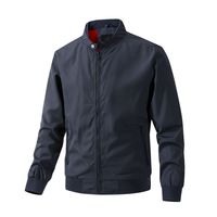 Achetez des vestes bomber pour hommes avec logo personnalisé, vert olive, style coréen décontracté, col montant, fermeture éclair, veste printemps automne