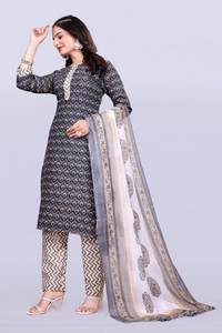 Nouveau Design pur concepteur travail manuel indien Kurti pantalon Dupatta incroyable couleur dentelle décoration tissé méthode automne qualité exportation - Product Image 4