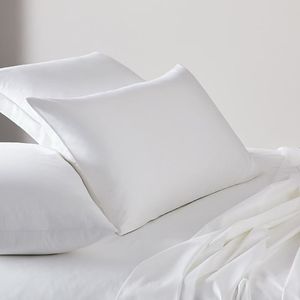 Draps d'hôtel Linge de lit blanc Draps de lit Polyester/coton Ensemble pour hôtel king Size 180x200 Moins cher Vente en gros - Product Image 3