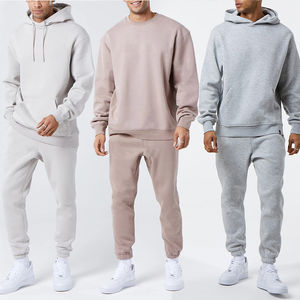 2025 Logo personnalisé hiver deux pièces ensemble haute qualité sweats à capuche de sport Joggers course entraînement 100% Polyester décontracté solide Fitness - Product Image 4