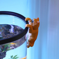Aquarium en acrylique transparent, durable et luxueux, petit, ovale, design écologique, utilisation en extérieur, salon, chambre, emballage en boîte