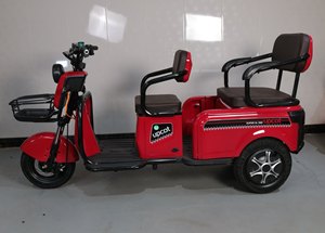 Tricycle électrique rouge Super XL 1100 à carrosserie ouverte, 30-50 km/h, temps de charge de 3 heures - Product Image 2