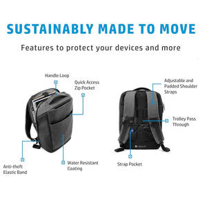 Tech Friendly Backpack with USB Port and Padded Device Compartment - Product Image 4