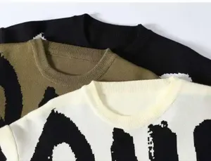 Vente en gros de sweatshirt en molleton unisexe en coton vierge logo imprimé personnalisé sweatshirts uni surdimensionnés à col rond personnalisés pour hommes - Product Image 4